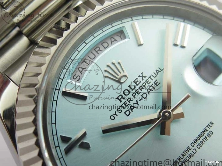 SS Dial 1:1 A2836 Tiffany SS Bracelet Maker Roman Date 40 Bp Blue Edition Day on Best 0412